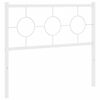 vidaXL Metal Headboard White 100 cm