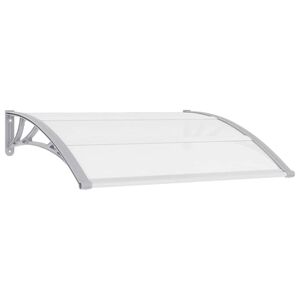 vidaXL Door Canopy Grey 120x100 cm PC
