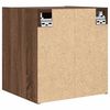 vidaXL Wall-mounted Bedside Cabinets 2 pcs Brown Oak 38x34x40 cm
