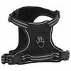 vidaXL Dog Harness with Reflective Stripes Adjustable Black M