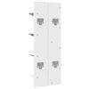vidaXL Wall Bookshelf 4-Tier White 33x16x90 cm