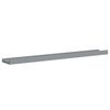 vidaXL Picture Frame Ledge Shelves 2 pcs Grey 80x9x3 cm MDF