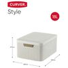Curver Style Storage Basket with Lid 3 pcs White 240652