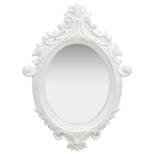 vidaXL Wall Mirror Castle Style 56x76 cm White