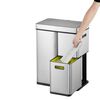 EKO Sensor Bin Mirage Plus 1x30 L + 2x15 L Matte Silver