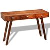 vidaXL Console Table with 3 Drawers 76 cm Solid Acacia Wood