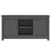 vidaXL TV Cabinet Grey 103x36.5x52 cm Solid Wood Pine