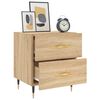 vidaXL Bedside Cabinets 2 pcs Sonoma Oak 40x35x47.5 cm Engineered Wood