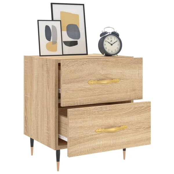 vidaXL Bedside Cabinets 2 pcs Sonoma Oak 40x35x47.5 cm Engineered Wood