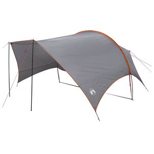 vidaXL Camping Tarp Water-resistant Grey and Orange 550 x 400 x 230 cm