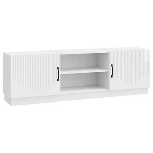 vidaXL TV Cabinet High Gloss White 150 x 31 x 47 cm Engineered Wood