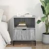 vidaXL Bedside Table Grey sonoma 49 x 36 x 61 cm Engineered wood