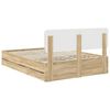vidaXL Bed Frame with Drawer Sonoma Oak 160 x 200 cm Engineered Wood