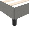 vidaXL Bed Frame without Mattress Dark Grey 90x190 cm Single Single Fabric