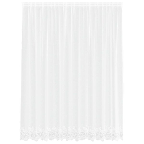vidaXL Lace Curtain with Curtains White 300 x 245 cm Polyester