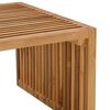 vidaXL Garden Side Table Brown 110 x 55 x 35.5 cm Solid teak wood