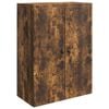 vidaXL Wall-Mounted Cabinet Smoked Oak 66 x 34.5 x 90 cm