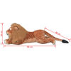 vidaXL Lion Toy Plush Brown XXL