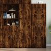 vidaXL Highboard Smoked Oak 50x42,5x185 cm Engineered Wood