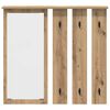 vidaXL Wall-Mounted Coat Rack with Shelf Artisan oak 84 x 10 x 80 cm