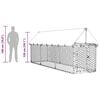 vidaXL Outdoor Dog Kennel with Roof 400x100x150 cm