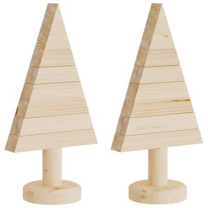 vidaXL Wooden Christmas Trees for Decoration 2 pcs 30 cm