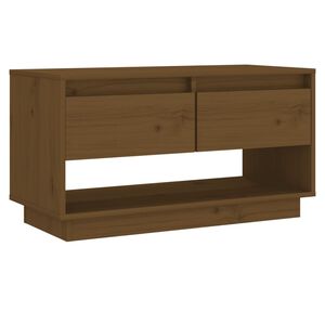 vidaXL Tv Stand | Honey brown | Solid pine wood | Medium | Tv Stand