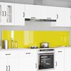 vidaXL Kitchen Backsplash 2 pcs Yellow 120 x 50 cm Tempered Glass