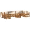 vidaXL Outdoor Sofa Set 8 pcs Natural Solid Acacia Wood