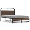 vidaXL Bed Frame without Mattress 120x200 cm Brown Oak Engineered Wood