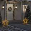 vidaXL Christmas Light Decoration with Spikes Star 80 LEDs 60 cm
