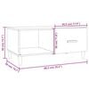 vidaXL Coffee Table Grey Sonoma 89,5x50x40 cm Engineered Wood
