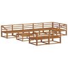 vidaXL Outdoor Sofa Set 9 pcs Natural Solid Acacia Wood