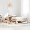 vidaXL Bed Frame without Mattress 90x190 cm Single Solid Wood Pine