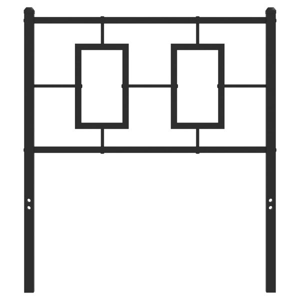 vidaXL Metal Headboard Black 75 cm