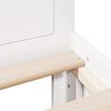 vidaXL Bed Frame without Mattress with Headboard White 160x200 cm Solid Wood Pine