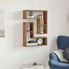 vidaXL Wall Cube Shelves 2 pcs Old Wood 50x15x50 cm Engineered Wood