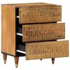vidaXL Bedside Cabinet 50x33x62 cm Solid Wood Mango