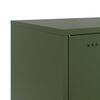 vidaXL Sideboard Olive Green 100.5x39x107 cm Steel