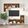 vidaXL TV Cabinet Set Old Wood 37 x 37 x 107 cm Engineered Wood