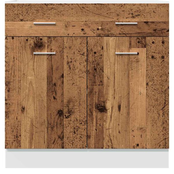 vidaXL Drawer Bottom Cabinet Lyon Old Wood 80x46x81.5 cm Engineered Wood