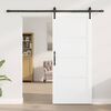 vidaXL Sliding Door White 86 x 198.5 cm Solid Pine Wood
