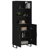 vidaXL Highboard Black 69.5x34x180 cm Engineered Wood
