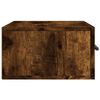 vidaXL Wall-mounted Bedside Cabinet Smoked Oak 35x35x20 cm