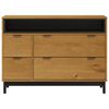 vidaXL Drawer Cabinet FLAM 110x40x80 cm Solid Wood Pine