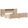 vidaXL Bed Frame without Mattress 180x200 cm Super King Solid Wood Pine