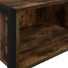 vidaXL End Table Smoke Oak 100 x 36 x 75 cm Engineered Wood
