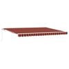 vidaXL Retractable Awning Orange and Brown 450 x 300 x 165 cm