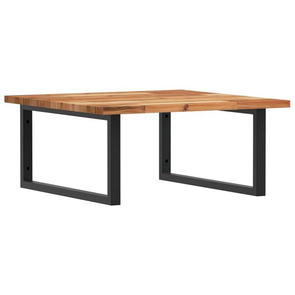 vidaXL Basin Shelf Wall Mounted Steel and Solid Wood Acacia