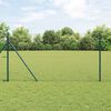 vidaXL Fence Post Grey 50 x 1.4 m (36 mm mesh) Steel and PVC